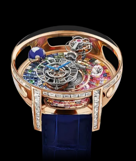 Jacob & Co astronomia tourbillon baguette ROSE GOLD, ARLEQUINO replica watch AT810.40.BD.UB.C
